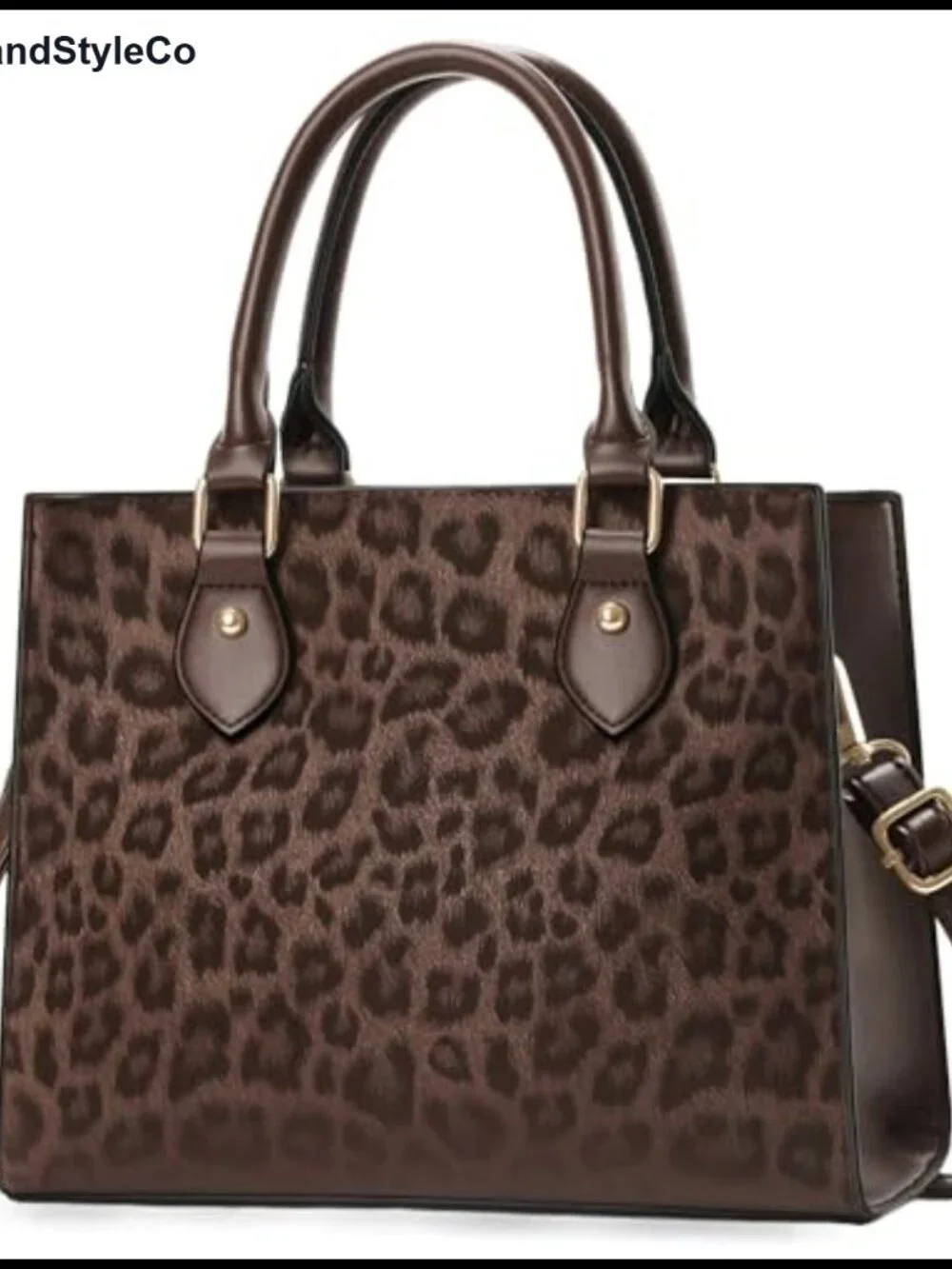 Women's PU Leather Satchel Handbag with Crossbody Strap & Tote Handle,